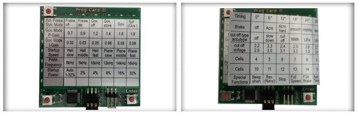 כרטיס תכנות בקר מהירות YEP 120A HV כרטיס תכנות בקר מהירות YEP 120A HV